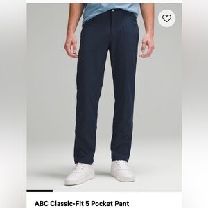 Lululemon ABC Classic Pant Tall in Navy